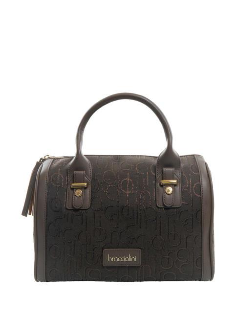 BRACCIALINI FONT Umhängetasche aus Jacquard braun - Damentaschen