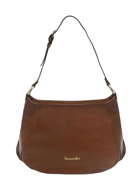 BRACCIALINI SANDRA Ledertasche mit Fransen braun - Damentaschen