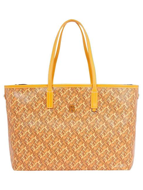 TOMMY HILFIGER TH MONOPLAY Einkaufstasche sattes Ocker - Damentaschen