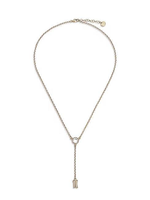 ALVIERO MARTINI PRIMA CLASSE BROADWAY Halskette mit Logoanhänger und Zirkonen Gold - Halsketten