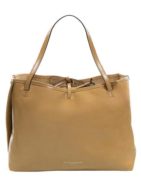 GIANNI CHIARINI RAY Doppelseitige Tasche mit Beutel Nougat - Damentaschen