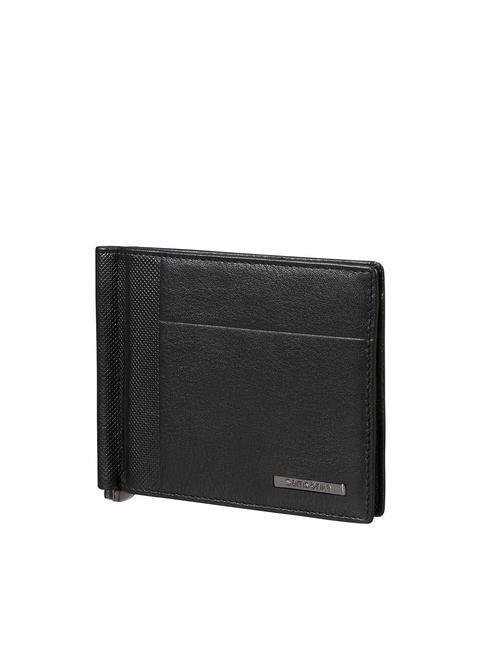 SAMSONITE SPECTROLITE 3.0 Ledergeldbörse mit Geldscheinklammer SCHWARZ - Brieftaschen Herren