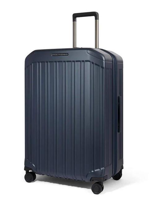 PIQUADRO PQ-LIGHT  Großer, erweiterbarer Trolley Blau - Harte Trolleys