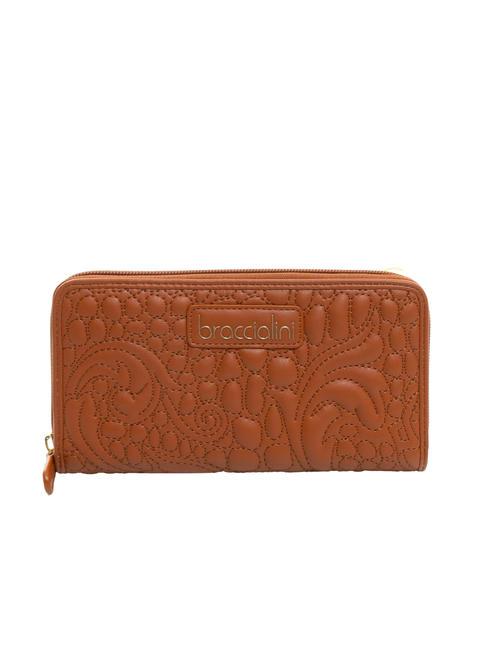 BRACCIALINI GINGER Große gesteppte Geldbörse braun - Brieftaschen Damen