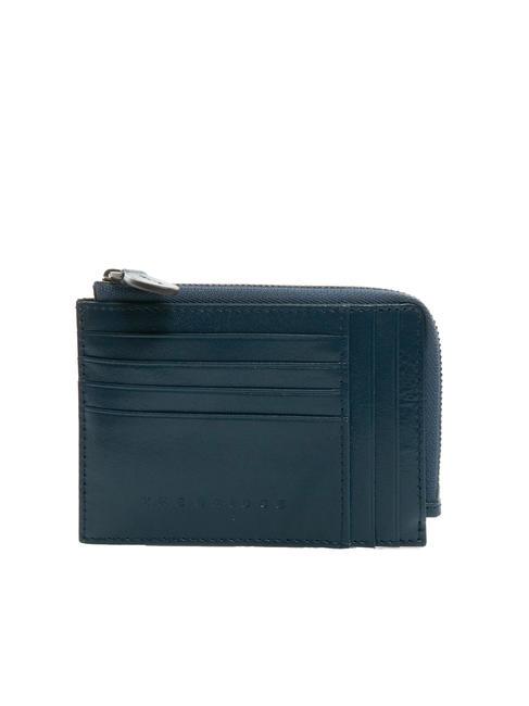 THE BRIDGE DAMIANO  Kartenhalter aus Leder Tiefsee abb. mattes dunkles Ruthenium - Brieftaschen Herren