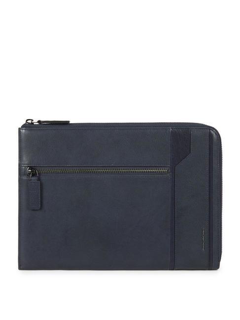 PIQUADRO KOBE Tablet-Hülle aus Leder Blau - Damentaschen