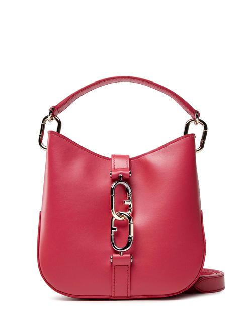 FURLA SIRENA Minitasche aus Leder mit Schultergurt Mohn - Damentaschen