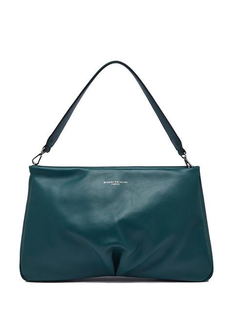 GIANNI CHIARINI CELESTE Ledertasche mit Henkel und Schultergurt dunkelgrün - Damentaschen