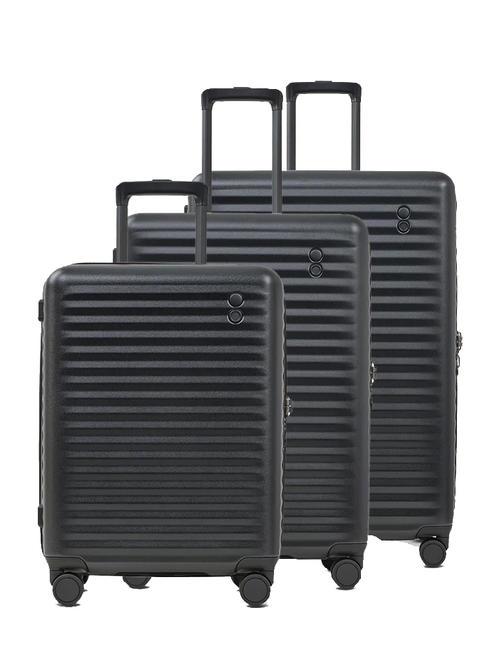 ECHOLAC CELESTRA S Set mit 3 Trolleys: Kabine + mittel + groß exp Schwarz - Trolleyset