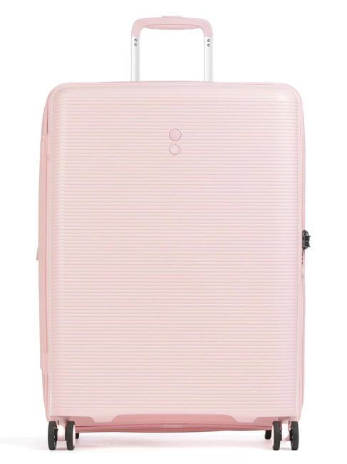 ECHOLAC FORZA Mittelgroßer erweiterbarer Trolley Rosa - Harte Trolleys