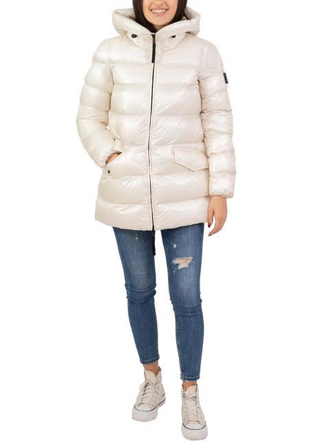 DEKKER LENINA NLK Kurze glänzende Daunenjacke Limette - Keks - Daunenjacken für Damen