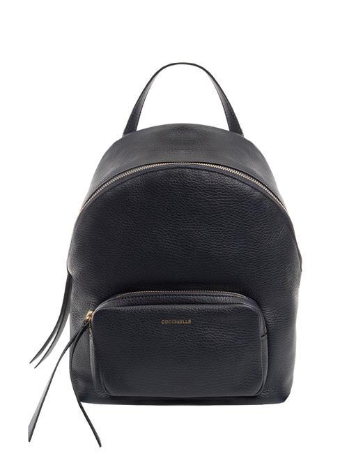 COCCINELLE JEN Rucksack aus gehämmertem Leder Mitternachtsblau - Damentaschen