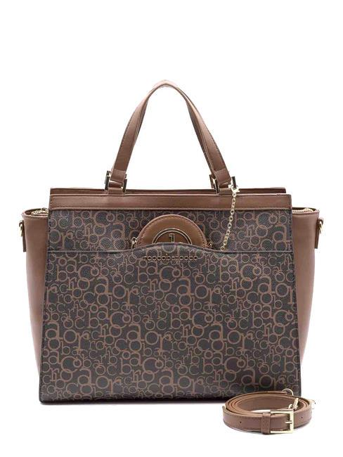 ROCCOBAROCCO GIADA Handtasche mit Schultergurt Braun schwarz - Damentaschen