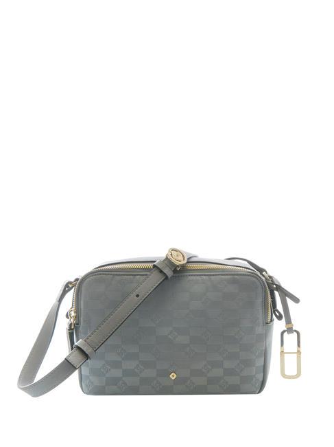 SAMSONITE EVERY-TIME Kleine Umhängetasche mit 2 Fächern silbergrauer Jacquard - Damentaschen