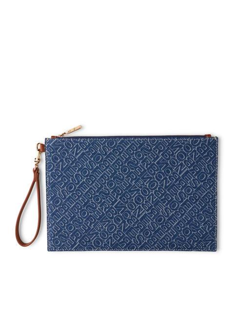 BORBONESE DENIMANIA Clutch mit Manschette blau/terrakotta - Damentaschen