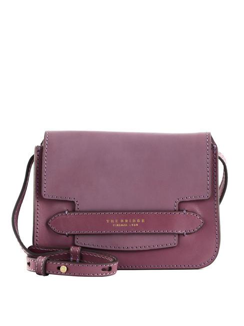 THE BRIDGE LUCREZIA Mini-Schultertasche Lila mit Gold - Damentaschen