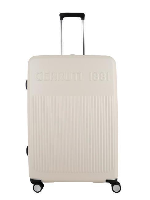CERRUTI 1881 Mittelgroßer erweiterbarer Trolley Beige - Harte Trolleys