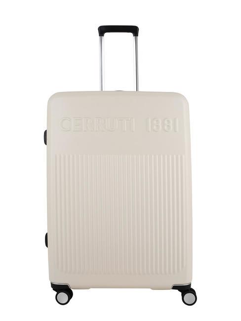 CERRUTI 1881 Großer erweiterbarer Trolley Beige - Harte Trolleys