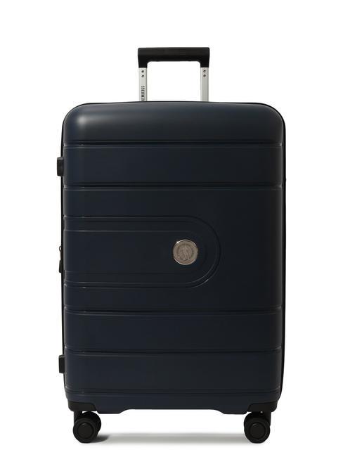 BIKKEMBERGS ADAM Mittelgroßer erweiterbarer Trolley Blau - Harte Trolleys