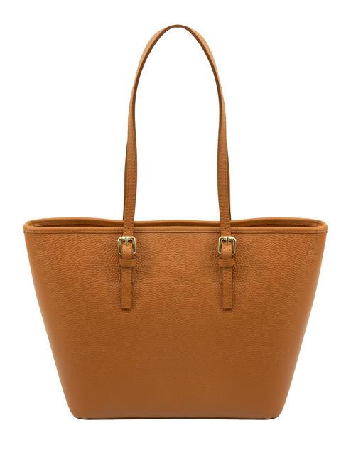 LESAC CHIARA Dollar-Shopper-Tasche aus Leder dunkles Leder - Damentaschen