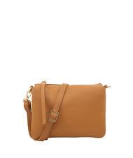 LESAC SIMONA Umh&auml;ngetasche aus Tris-Dollar-Leder - Damentaschen