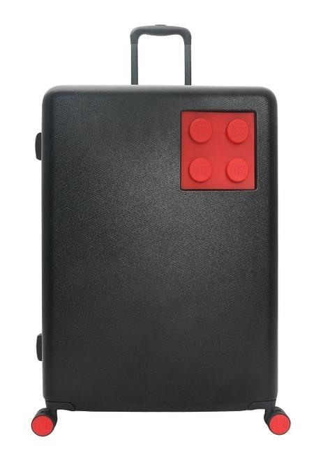 LEGO SIGNATURE Mittelgroßer Trolley Schwarz Rot - Harte Trolleys