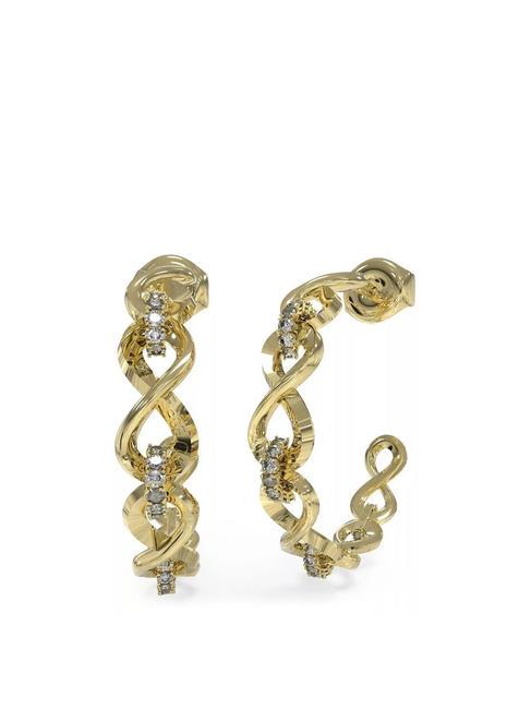 GUESS ENDLESS DREAM Halbkreisförmige Ohrringe gelbes Gold - Ohrringe