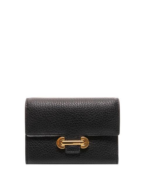 COCCINELLE KATTIE Kleine Geldbörse aus Leder Schwarz - Brieftaschen Damen