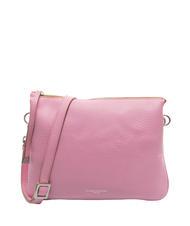 GIANNI CHIARINI MIA Tasche aus geh&auml;mmertem Leder mit Schultergurt Rosa-Natur - Damentaschen - 1