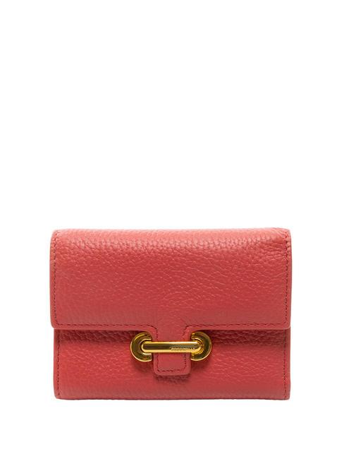 COCCINELLE KATTIE  Kleine Geldbörse aus Leder Preiselbeeren - Brieftaschen Damen