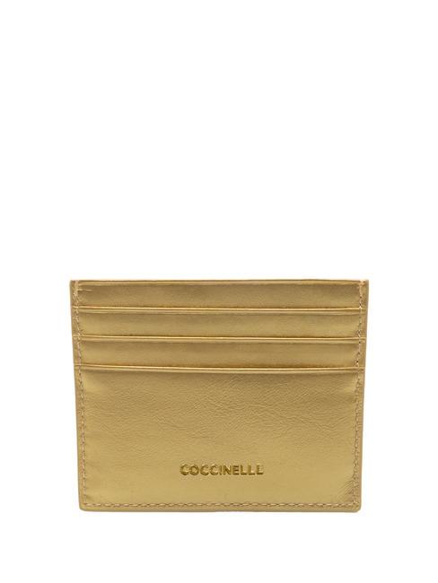 COCCINELLE METALLIC ROCK  Kartenhalter aus Leder golden - Brieftaschen Damen