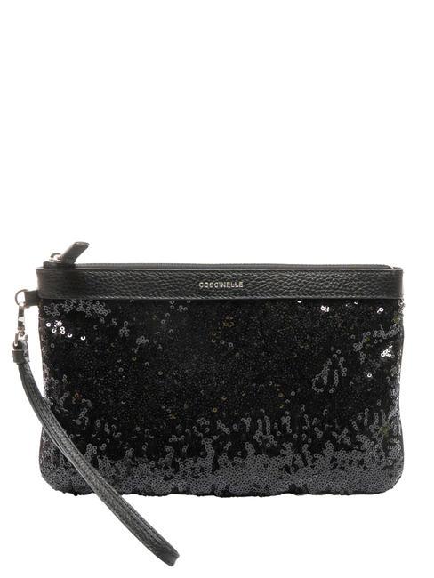 COCCINELLE NEW BEST PAILLETTES  Clutch mit Manschette Schwarz - Damentaschen