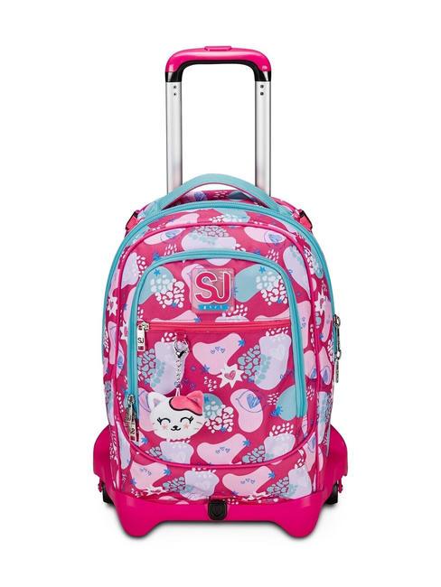 SJGANG PINKFUR GIRL 3-in-1-Trolley-Rucksack, abnehmbar Strahlendes Blau - Rucksäcke mit Trolleyfunktion
