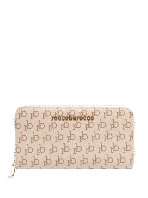 ROCCOBAROCCO MONOGRAM Portemonnaie mit umlaufendem Reißverschluss Weiß - Brieftaschen Damen