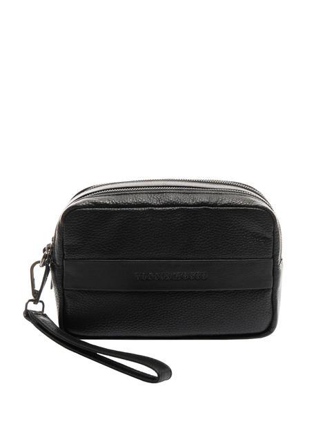 ROCCOBAROCCO JOHN Clutch aus Leder mit Manschette Schwarz - Damentaschen