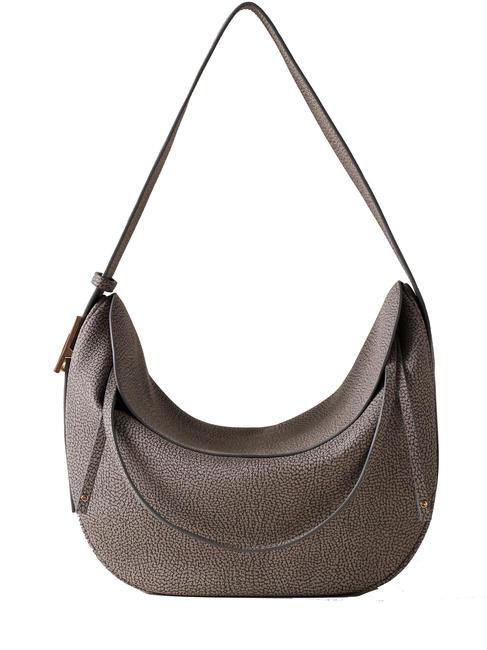 BORBONESE NUEVE COATED  Schultertasche lehmgrau - Damentaschen