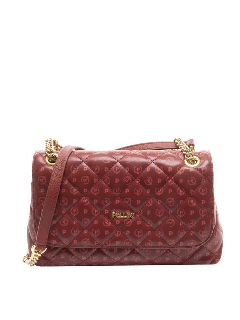 POLLINI HERITAGE MATELASSE Schultertasche Burgund - Damentaschen