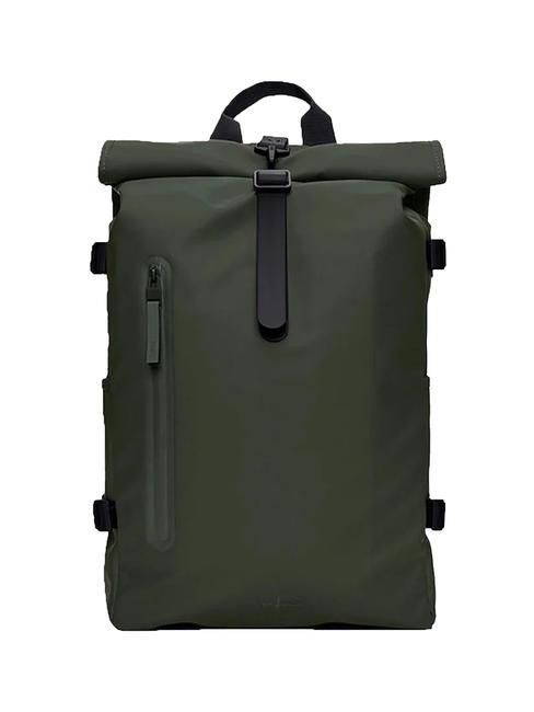 RAINS ROLLTOP RUCKSACK Rucksack Grüns - Rucksäcke für Schule &amp; Freizeit