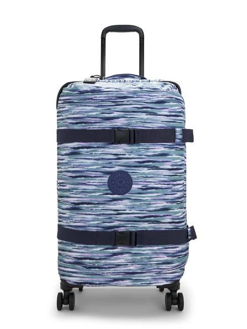 KIPLING SPONTANEOUS M Mittlerer Trolley Pinselstreifen - Halbharte Trolleys