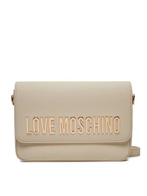 LOVE MOSCHINO LETTERING Schultertasche Elfenbein - Damentaschen