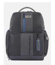 PIQUADRO Rucksack URBAN FAST-CHECK, 15,6-Zoll-PC-Halterung, aus Leder - PC-Rucks&auml;cke