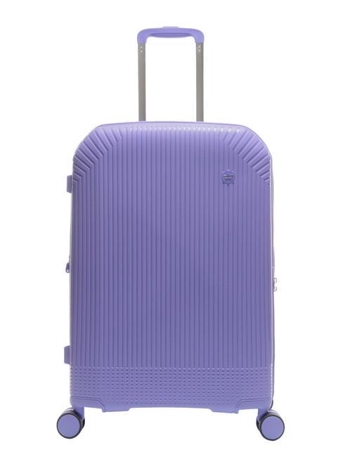 LESAC LIGHT POP 1 Mittelgroßer erweiterbarer Trolley helles Lila - Harte Trolleys
