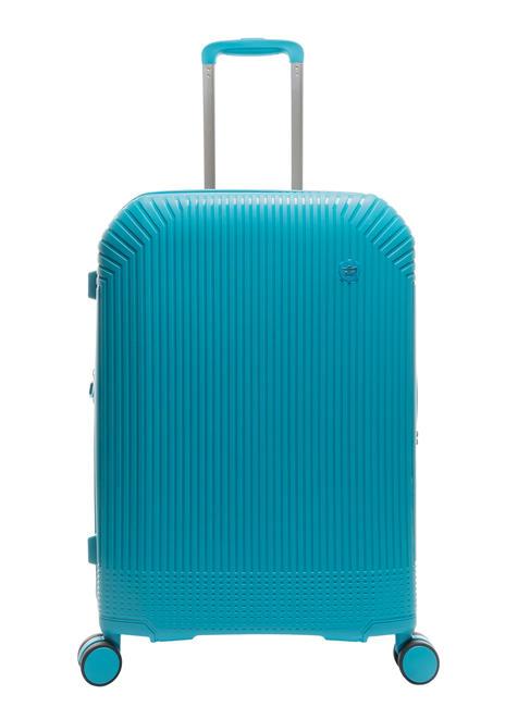 LESAC LIGHT POP 1 Mittelgroßer erweiterbarer Trolley Mode blau - Harte Trolleys