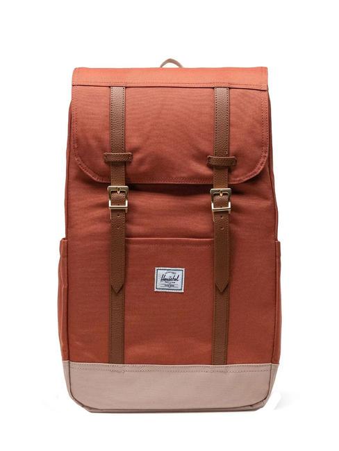 HERSCHEL RETREAT Rucksack Chutney/helles Taupe - Rucksäcke für Schule &amp; Freizeit