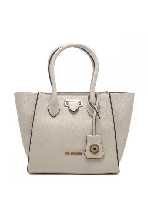 LOVE MOSCHINO CLICK  Handshopper mit Schultergurt Elfenbein - Damentaschen