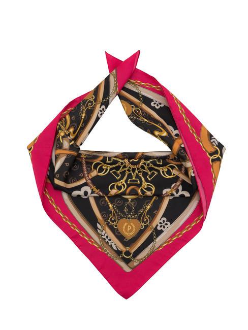 POLLINI HEARTS TWILL Schal fuchsia/schwarz - Schals