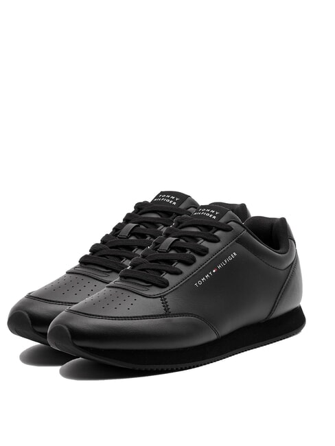 TOMMY HILFIGER RUNNER MIX Niedrige Turnschuhe SCHWARZ - Herrenschuhe