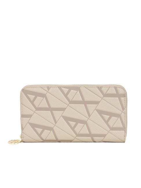 ARMANI EXCHANGE A|X EMBOSSED Große Geldbörse mit umlaufendem Reißverschluss Pisco/dunkler Pisco - Brieftaschen Damen