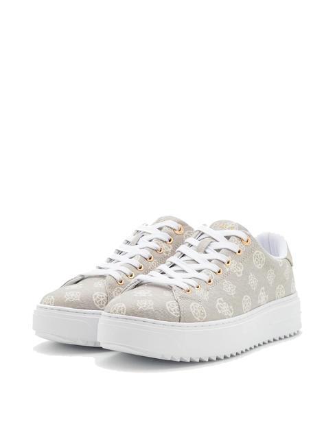 GUESS DENESA7 Canvas-Sneaker Taupe - Damenschuhe