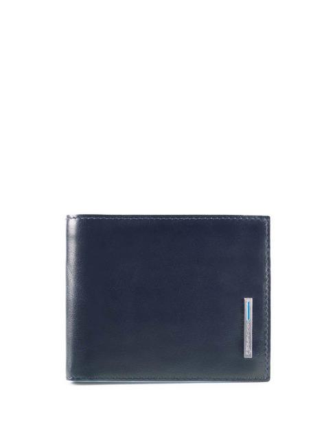 PIQUADRO BLUE SQUARE  Mittelgroße Lederbrieftasche Blau - Brieftaschen Herren